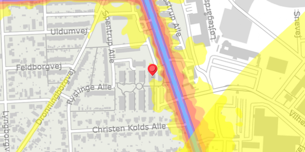 Trafikstøjkort på Gartnertoften 22, 2770 Kastrup