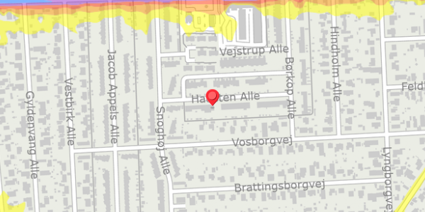 Trafikstøjkort på Hadsten Alle 41, . , 2770 Kastrup