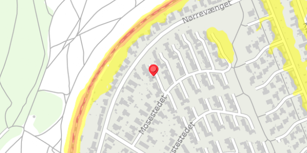 Trafikstøjkort på Mosestedet 19, 3500 Værløse