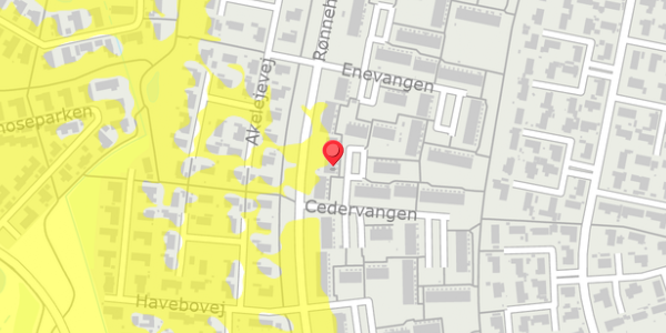 Trafikstøjkort på Cedervangen 13, . , 3450 Allerød