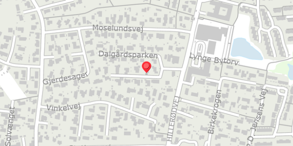 Trafikstøjkort på Dalgårdsparken 21, 3540 Lynge