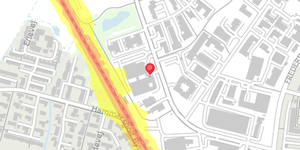Trafikstøjkort på Gydevang 17, 3450 Allerød