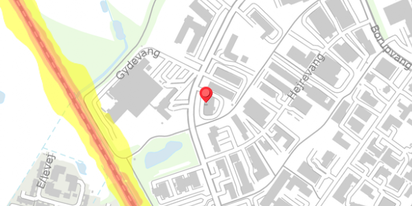 Trafikstøjkort på Gydevang 18, . , 3450 Allerød