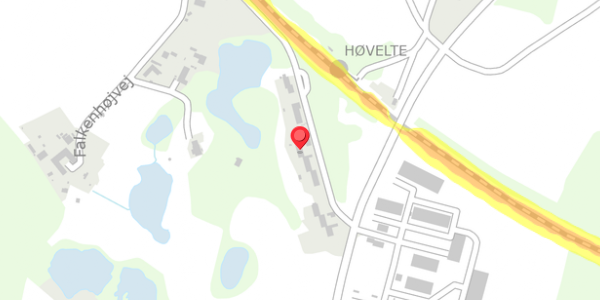 Trafikstøjkort på Kattehalevej 11, 3460 Birkerød