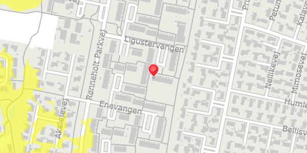 Trafikstøjkort på Ligustervangen 92, 3450 Allerød