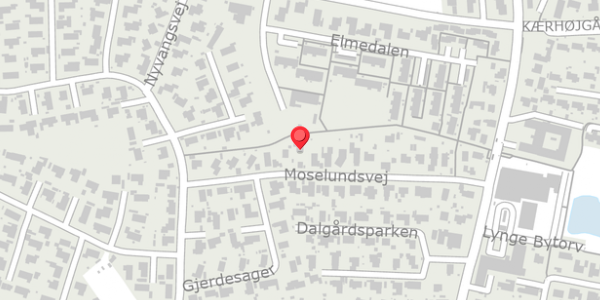 Trafikstøjkort på Moselundsvej 26, 3540 Lynge