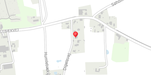 Trafikstøjkort på Digelsvej 10, 3480 Fredensborg