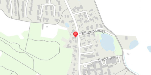 Trafikstøjkort på Endrupvej 21, 3480 Fredensborg