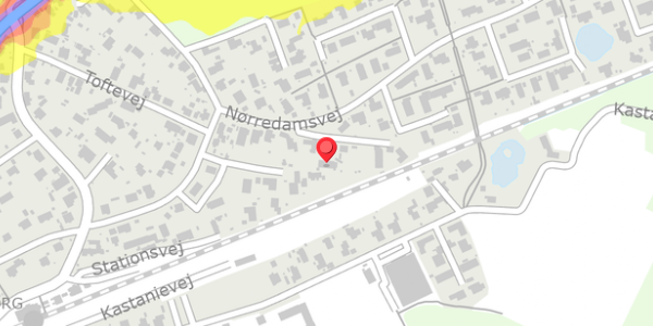 Trafikstøjkort på Nørredamsvej 52, 3480 Fredensborg