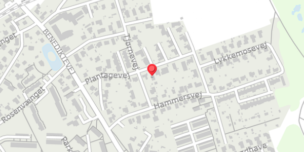 Trafikstøjkort på Plantagevej 14, 3480 Fredensborg