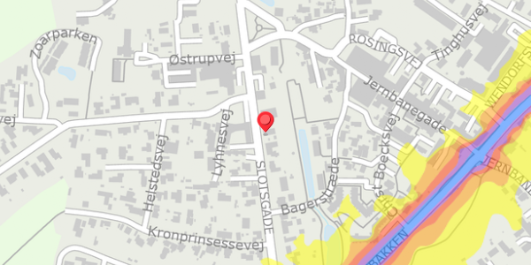 Trafikstøjkort på Slotsgade 5, . , 3480 Fredensborg