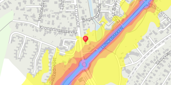 Trafikstøjkort på Slotsgade 23, 3480 Fredensborg