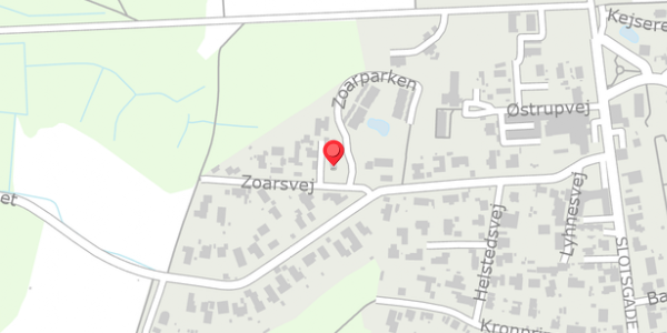 Trafikstøjkort på Zoarsvej 4, 3480 Fredensborg