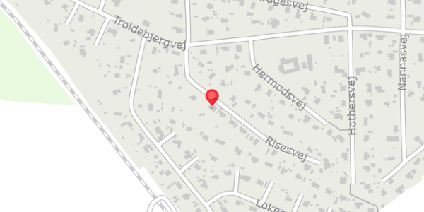 Trafikstøjkort på Risesvej 10, . , 3370 Melby