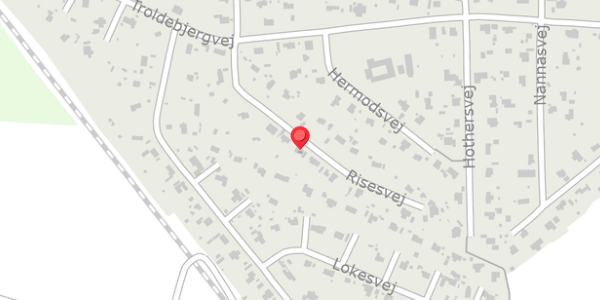 Trafikstøjkort på Risesvej 14, . , 3370 Melby