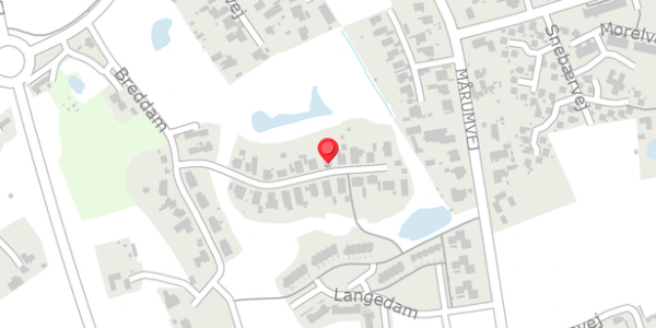 Trafikstøjkort på Breddam 21, 3230 Græsted