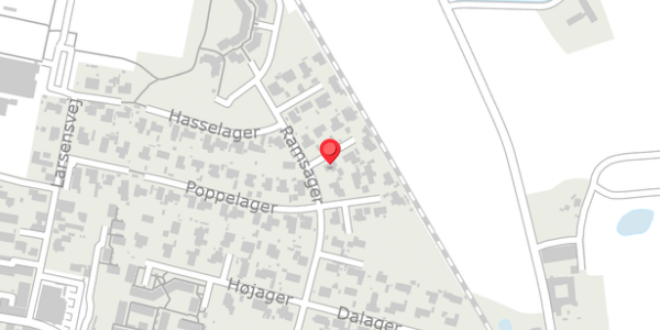 Trafikstøjkort på Ramsager 42, 3230 Græsted