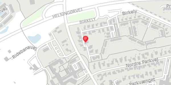 Trafikstøjkort på Birkely 21, 3200 Helsinge