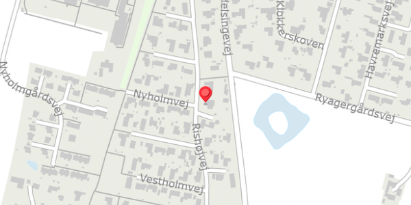 Trafikstøjkort på Rishøjvej 21, 3200 Helsinge