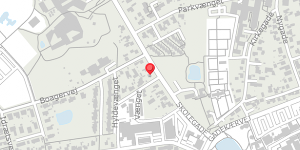 Trafikstøjkort på Skolegade 21, 3200 Helsinge