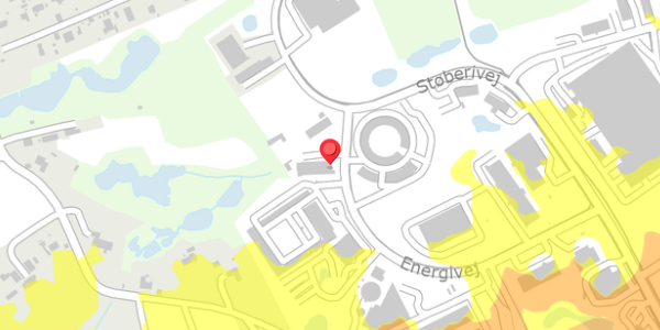 Trafikstøjkort på Energivej 27A, 3000 Helsingør
