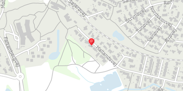 Trafikstøjkort på Hallandsvej 73, 3140 Ålsgårde
