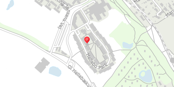 Trafikstøjkort på Hellebo Park 7, 1. th, 3000 Helsingør
