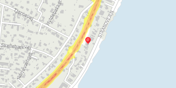 Trafikstøjkort på Strandvejen 112B, 3070 Snekkersten