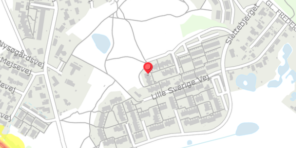 Trafikstøjkort på Slettebjerget 82, 3400 Hillerød