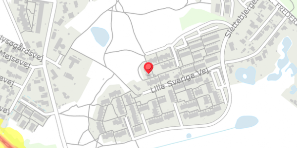Trafikstøjkort på Slettebjerget 85, 3400 Hillerød
