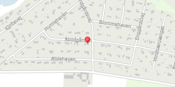 Trafikstøjkort på Abildgården 27, 3390 Hundested