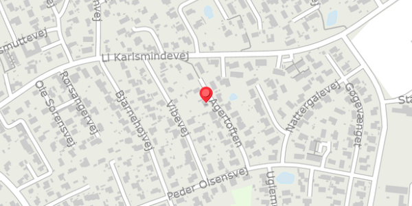 Trafikstøjkort på Agertoften 13, 3390 Hundested