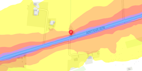 Trafikstøjkort på Amtsvejen 319, . , 3390 Hundested