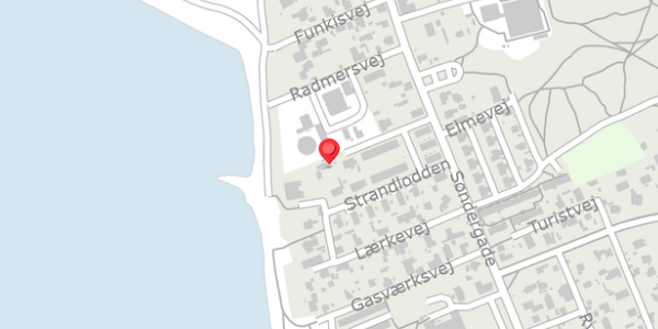 Trafikstøjkort på Bagerstræde 11, 3390 Hundested