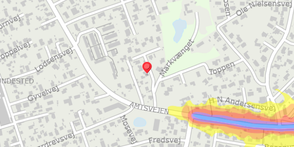 Trafikstøjkort på Bakkebjerg 5, . , 3390 Hundested