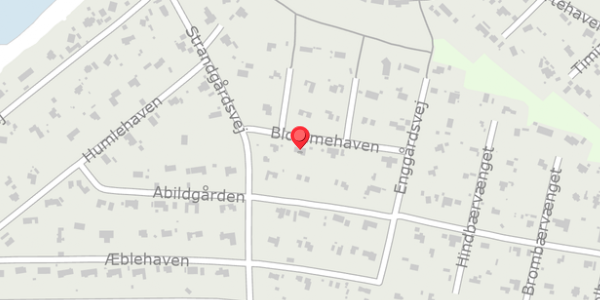 Trafikstøjkort på Blommehaven 7, 3390 Hundested