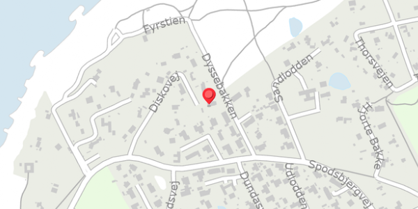 Trafikstøjkort på Diskovej 17, 3390 Hundested