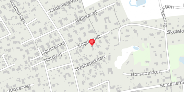 Trafikstøjkort på Engdraget 6, 3390 Hundested