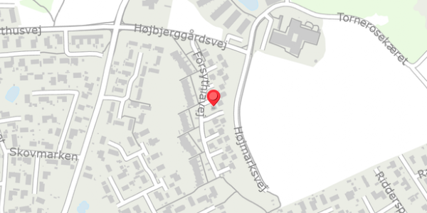 Trafikstøjkort på Forsythiavej 2, . , 3390 Hundested