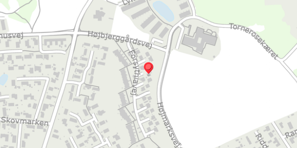 Trafikstøjkort på Forsythiavej 10, . , 3390 Hundested