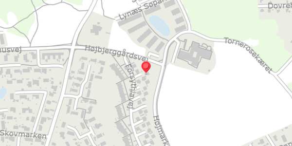Trafikstøjkort på Forsythiavej 18, 3390 Hundested
