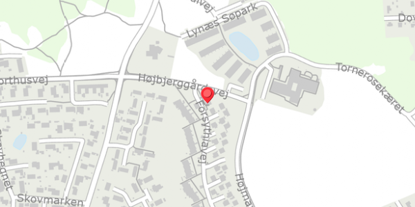 Trafikstøjkort på Forsythiavej 24, . , 3390 Hundested