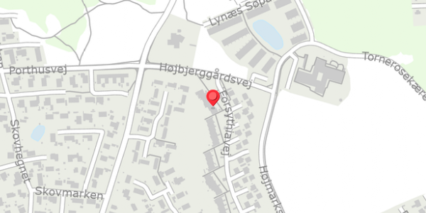 Trafikstøjkort på Forsythiavej 34, . , 3390 Hundested