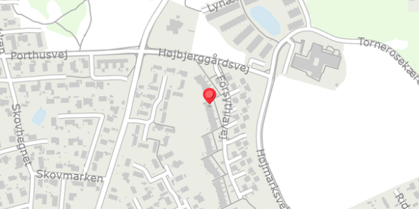 Trafikstøjkort på Forsythiavej 38, . , 3390 Hundested