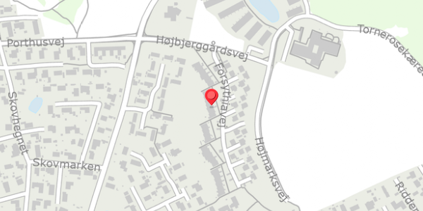 Trafikstøjkort på Forsythiavej 44, 3390 Hundested