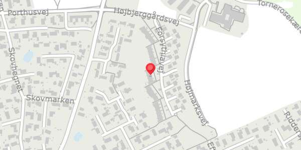 Trafikstøjkort på Forsythiavej 51, 3390 Hundested