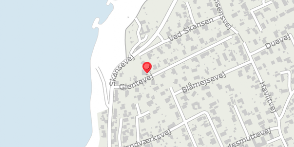 Trafikstøjkort på Glentevej 7, 3390 Hundested