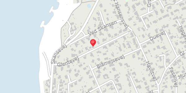 Trafikstøjkort på Glentevej 13, 3390 Hundested