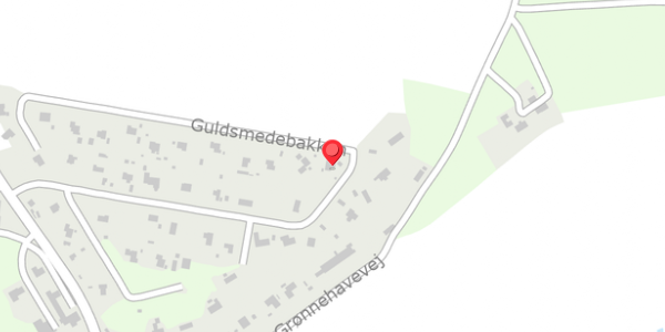 Trafikstøjkort på Guldsmedebakken 21, 3390 Hundested