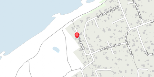Trafikstøjkort på Havblik 9, 3390 Hundested